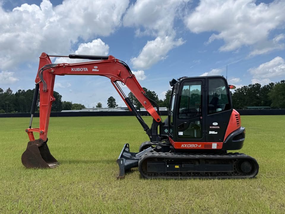 2018 Kubota KX080-4 – Cab Mini Excavator photo 12