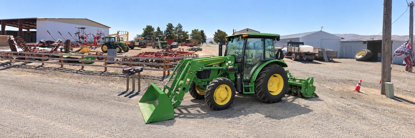 2021 John Deere 5065E + Implements!